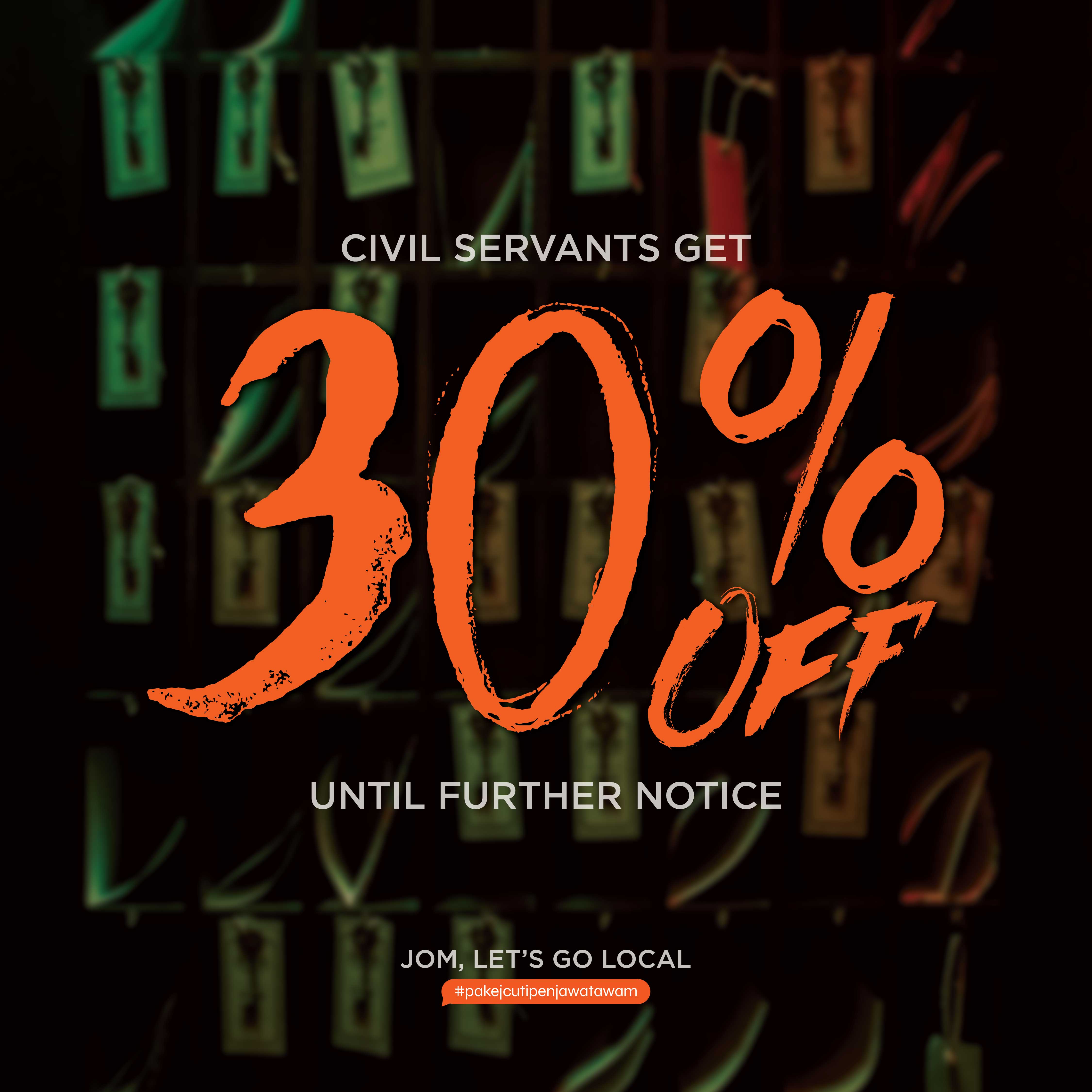 30% Off Hauntu Civil Servant poster